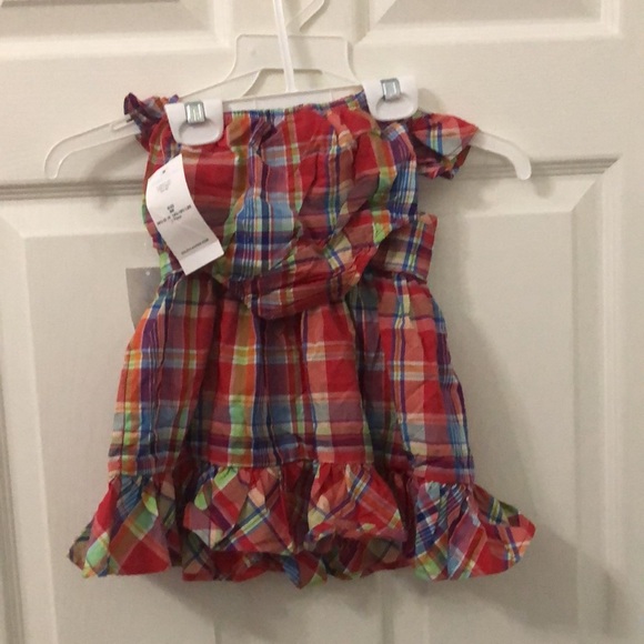 Ralph Lauren Baby Girls Madras Dress - Picture 2 of 6